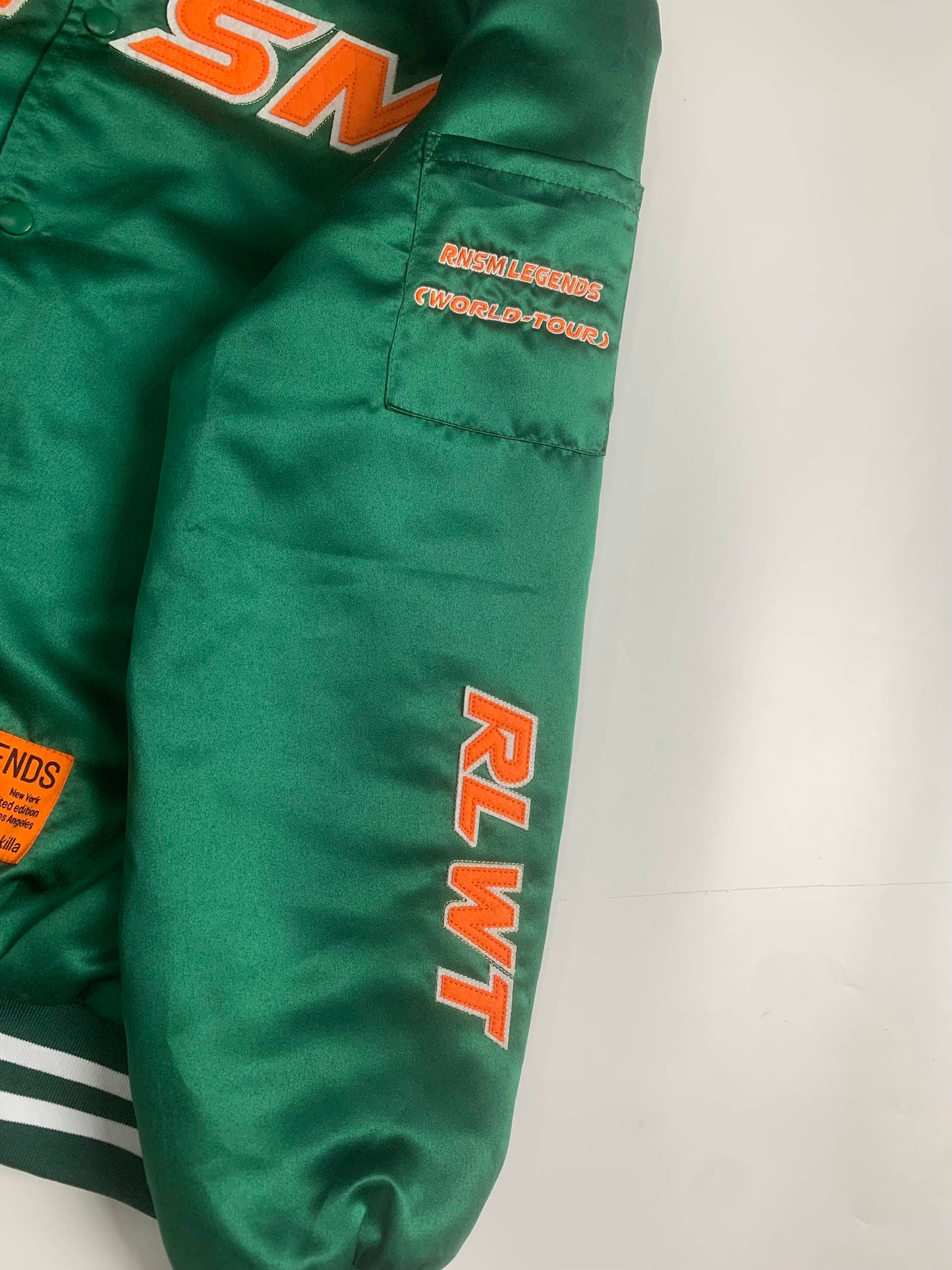 RNSM Legends Green Satin Bomber