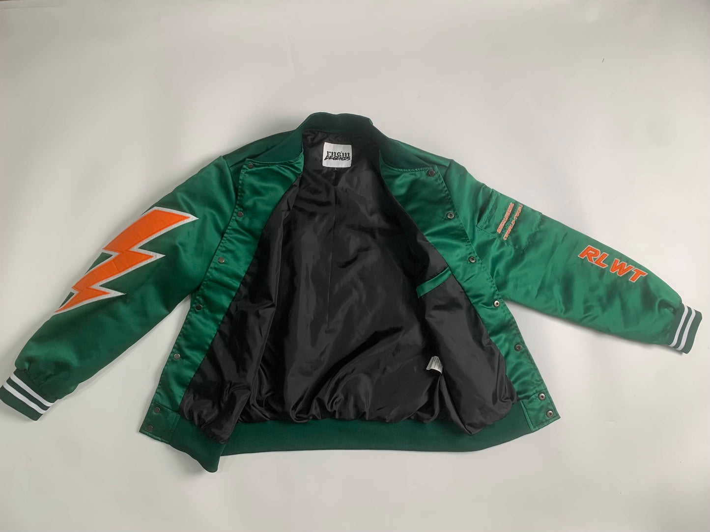 RNSM Legends Green Satin Bomber